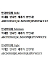 한국외대체 Typography
