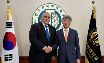 불가리아 보이코 보리소프 국무총리 본교 내방