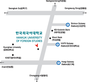 Location of Hankuk University of Foreign Studies